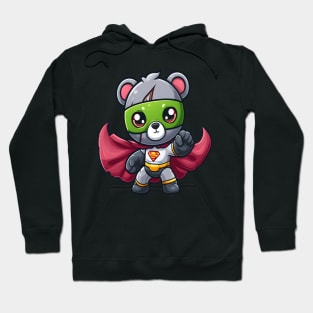 Cute Bear Superhero Kawai Hoodie